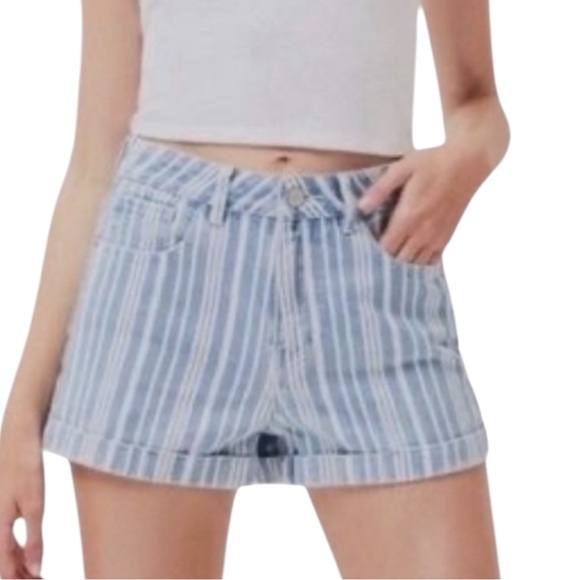🎄PacSun High Rise Tonal Striped Mom Short - Picture 4 of 5
